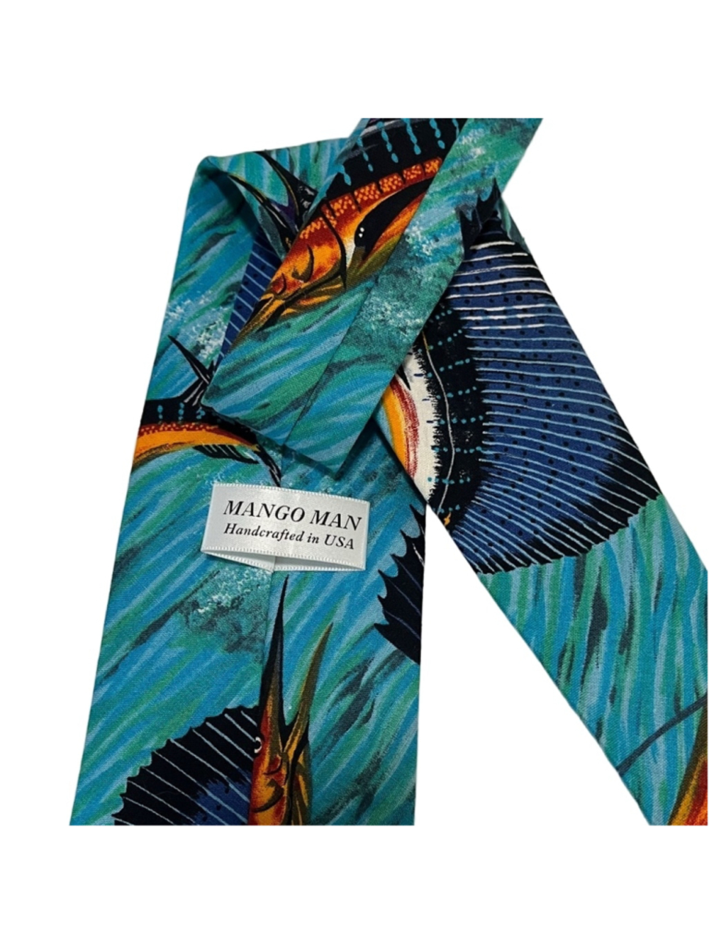 Colorful Fish Pattern Tie - Picture 2 of 3